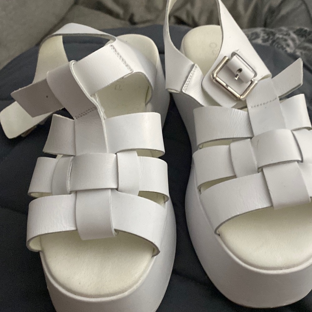 Anthropologie pilcro fisherman sandal